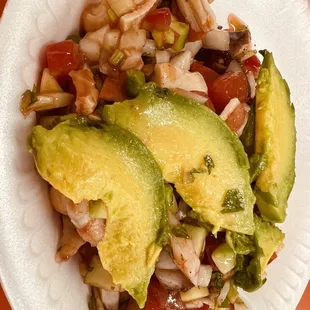a white plate of food