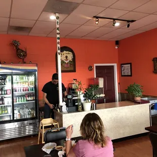 two people sitting at a table