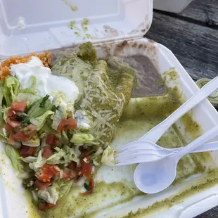 Enchiladas verdes