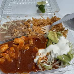 The best camarones a la diabla in the city