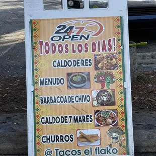 a sign for a mexican restaurant