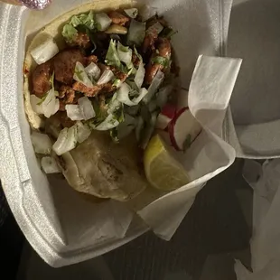 resembles a pastor taco