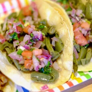 Cactus tacos