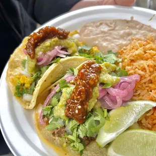 a plate of food