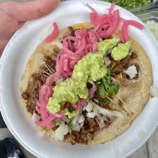 Delicious quesadilla made with our fresh maza.