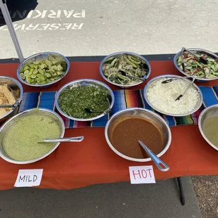 Salsa bar