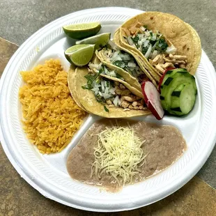 El Mexican Plate (Before a Visit to the Toppings Bar)