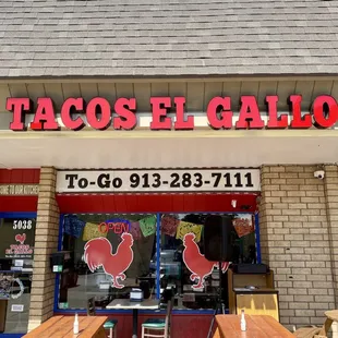 the front of a restaurant