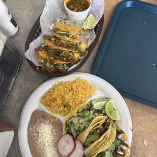 Birriaqueso Tacos, Carne Asada Tacos Meal
