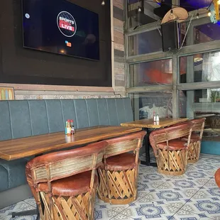 Patio seating with no working TV
