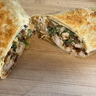 Chicken burrito