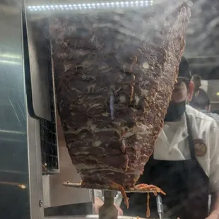 Not even cooking properly. Burner not even on. They were shaving the raw meat onto the cooktop?!?!?