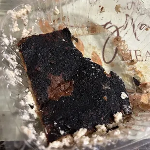 The bottom of the churro cheesecake was burnt, last time we come here......