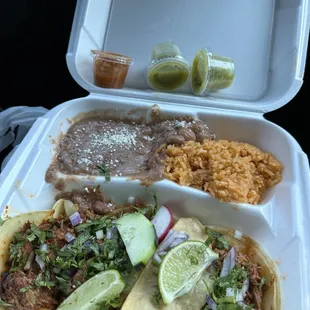 Taco Plate EVERYTHING WAS FIRE