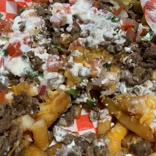 Asada fries- they use seasoned fries, yum!