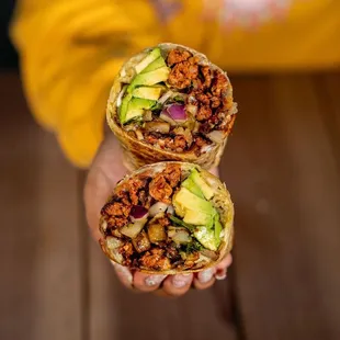 Chorizo Breakfast Burrito (requested with no egg)