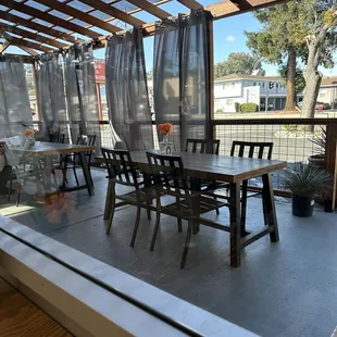 Outdoor covered patio - much classier than what was there before when it was Classic 101z