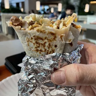 Grilled Chicken Super Burrito! Note grilled tortilla!! Makes a difference!!