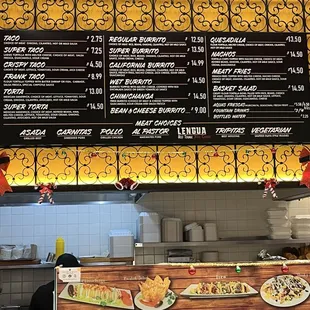 Current menu as of 12/11/24.