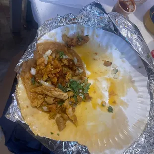 Mucha grasa para dos tacos! Esto es una ASQUEROSIDAD!