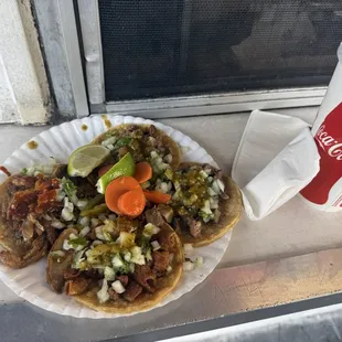 TRIPAS (extra crispy) LENGUA AND AL PASTOR