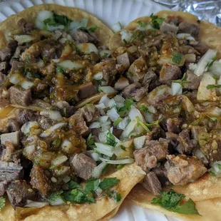 Beef Tongue Tacos
