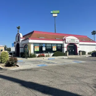 A photo taken from my parking spot of the building.