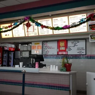 Simple menu choose what you want and pick a meat.