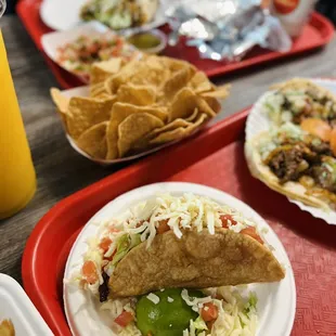a plate of food and a drink