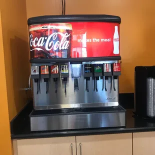 They serve Coca Cola products...yassss!!!