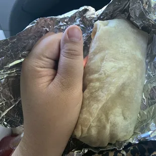 Teeny tiny $7 burrito