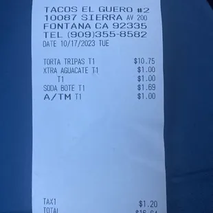 Extra charges and supposed to be Asada ...