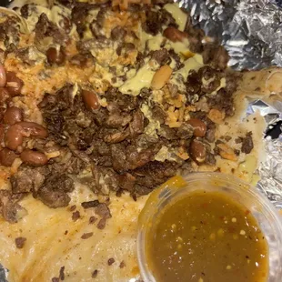 Asada Burrito with SALSA VERDE