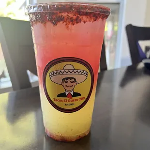 Delicious and refreshing agua de sandía y pepino