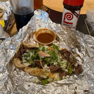 The tacos are excessively dry with no flavor. I had to add my own flavor to it. Very disappointed,