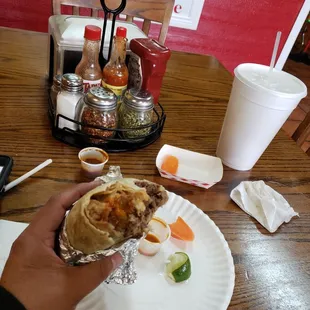Carne asada burrito