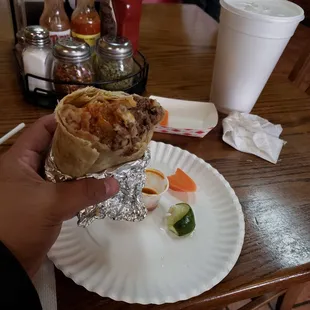 Forgot to take a pic of this Carne Asada Burrito. Wow this definitely reminded me of California. New owners and great food. I will be back.