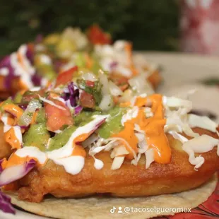 Tacos de camarón Capeados