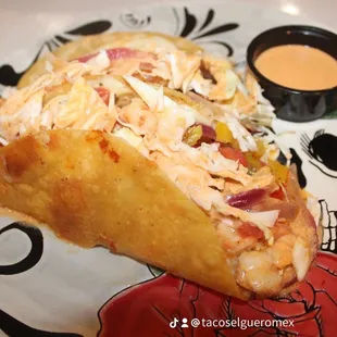 Tacos Governador de camarón