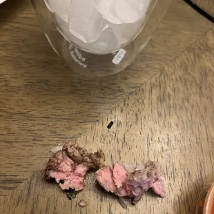 a piece of meat on a table