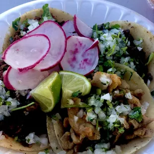 Asada, pollo, and al pastor