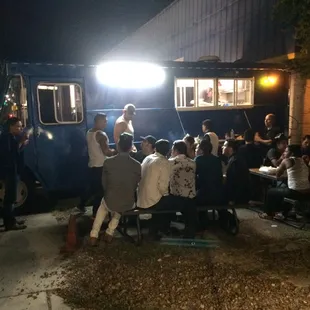 Boyz enjoying some tacos!