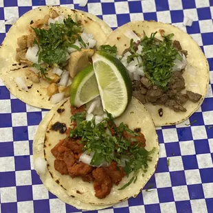 Street tacos (meats vary)