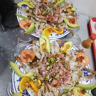 Botana de tuna con aguachiles