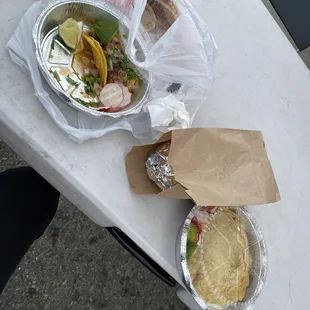 One taco, the burrito in the bag, and the Gordita