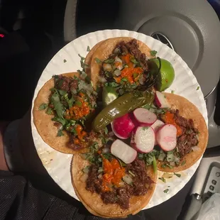 Al pastor is awesome have to try them out just possibly get the salsa on side has little kick to it