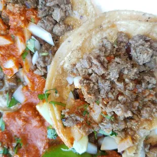 check out how much oil the tortilla and the meat has