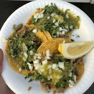3 asada tacos