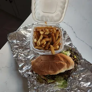 Torta with side of fries