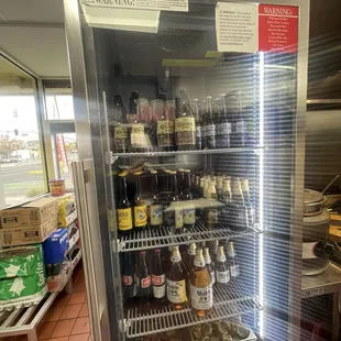 The different beers that they sell, and they also make Micheladas